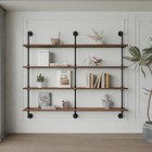 Floating Shelves For Wall Bookshelf Industrial Pipe Shelving Shelves 60 Inch 