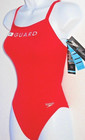 Speedo Swimsuit Womens Size 12 Bathing Suit Nwt Red 781101 Swim Eu 38 Guard