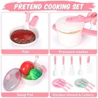 Kids Play Kitchen Accessories Set  Pretend Kids Pots And Pans Playset Toddler   