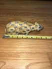 Cheetah Cat Feline  Fenix Raku Pottery Clay Handmade South Africa Safari