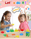 Montessori Wooden Sensory Toys For Toddlers Ages 1-3 Educational Gift