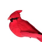 2pc Ornamental Feathered Red Cardinal Figurines 6 Inches Head To Tail   Clips On