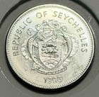 1993 Seychelles 25 Cents Parrot Bird Coin World Tropical Island Animal