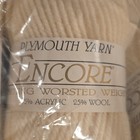 20 Skeins Total Plymouth Yarn Worsted Weight Yarn Ivory 75  Acrylic 25  Wool