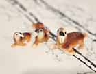Porcelain Walrus Family Figurines Set Of 3 Made In Japan