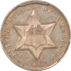 1863 Proof Three Cent Silver - Pcgs Pr-61  Low Mintage  Civil War Date 