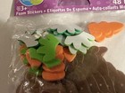 Darice Easter Foamies - Craft Foam Stickers Bunnies   Carrot Shapes 48 Pc - Nip