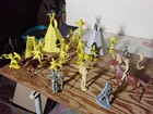 Marx  Indian   Pioneer Fighter Lot Fort Apache Western Figures Custer Playset