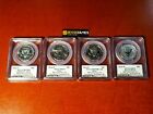 2014 W Reverse Proof Silver Kennedy 4 Coin Pcgs Pr70 Ms70 Pl 50th Ann Set Dc