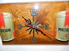 Vintage Michelob Beer Clock  Anheuser Eagle Works  1970 s