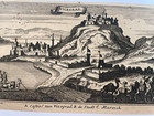 Visegrad Hungary C  1690 J  Peeters Antique View 17tth Century