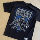 Wwe Authentic Hounds Of Justice The Shield Black   Blue Graphic Tee Medium