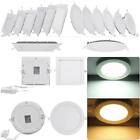 6w 9w 12w 15w 18w Led Recessed Ceiling Panel Down Lights Bulb Slim Lamp Fixture