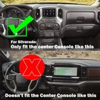 16pcs Black Wood Interior Center Decor Cover Trim Kit For Chevy Silverado 2019 