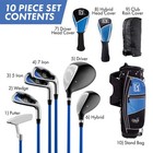 New Pga Tour 10 Piece Right Hand Junior Golf Club Set  blue   amazon With Hal   
