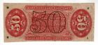 1863 Third Issue 50c Red Reverse Fractional Note Fr  1357 - Vf