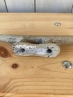 Vintage Boat Cleat Maine Old Metal Boat Hardware Medium 6 5  Nautical Decor Hook