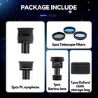 Svbony Sv233 6 17mm Plossl Eyepiece 2x Barlow Lens Moon Filter   Nd4 Filter Kits