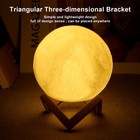 Moon Lamp Led Night Light Battery Powered With Stand Starry Lamp For Bedroom Dec
