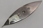 Vintage Justrite Pat Applied For Chrome Tatting Shuttle Lace Making Tool