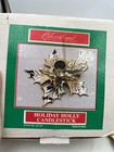 House Of Lloyd Holiday Holly Candlestick Brass Christmas Holder Made India