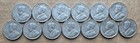 13 Piece Lot Canada Five Cents Km 29 George V 1922 1923 1924   1927 To 1936 5c