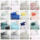 1800 Series 6pc Bed Sheet Set Deep Pocket Printed Luxury Microfiber Sheets
