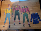 Large  Vintage Lot Of Assorted 20   Paper Dolls And Clothes Accessories