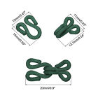Sewing Hooks And Eye  14pcs - Polyester Covered  dark Green  23mm Length 