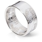 1950-1963 Silver Franklin Half Dollar - Coin Ring - Polished Finish