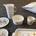 Vtg Campbell   s Soup Kids Plastic Play Kitchen Dishes Cups Plates 17 Pc Set