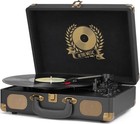 Vinyl Record Player Bluetooth Turntable 3-speed Suitcase Portable Vintage Bel   