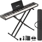 88 Key Electric Digital Piano Keyboard Weighted Key W pedal Power Stand Beginner