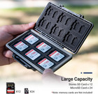 36 Slots Memory Card Case Water-resistant Anti-shock Memory Card Wallet For 24 M