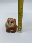Ceramic Owl Figurine Hand Painted Vintage Table Top Decor Mcm