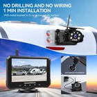 Magnetic Solar Wireless Backup Camera 5  Monitor Trailer Rv Truck Reverse Camera