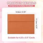 24pack A2 Envelopes  Orange Invitation Envelopes4-3 8  X 5-3 4 