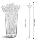 Cocktail Stirrers 50 Pcs 7 87 Inch Plastic Drink Swizzle Sticks Coffee Bar