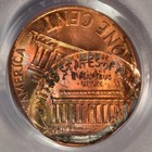 1999 Pcgs Ms65rd Double Struck 2nd 50  Off Center Lincoln Cent Mint Error