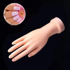 Pro Practice Nail Art Hand Soft Training Display Model Hands Flexible Silicone