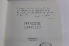 Fran  oise Carruzzo Autographed Biography Drawing 1991  36739 
