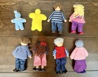 Melissa   Doug Lot Of 8 - Wooden Doll House People Family Kids Toys