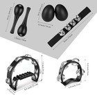 8 Pcs Tambourines For Adults Metal Jingles Hand Held Percussion Half Moon Tambou
