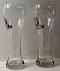 2 Erdinger Weissbrau Weissbier  5l 10  Tall Heavy German Pilsner Beer Glass