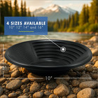Plastic Gold Pan - 10  Lightweight And Durable Prospecting Pan With Deep Riffles