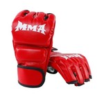 Mma Boxing Gloves Half Finger Punching Bag Kickboxing Muay Thai Mitts Training