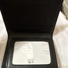 Coach Men s Black gray Logo Bifold Wallet W  Photo Id Window   Credit Card
