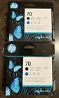 Oem Genuine Hp 70 Matte Black   Cyan C9404a Dual Printhead  Mar 2027  Sealed