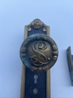 Rare Lasalle Hotel  chicago  Brass   Cast Iron Door Knob   Plate - Yale   Towne