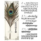 Vintage Peacock Feather Pen Set Antique Calligraphy Writing Quill Ink Dip Pen 5